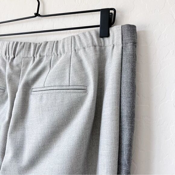 J. Jill Plus Size Grey Side Tap Stripe High Rise Straight Leg Trouser Pant Sz 16 - Picture 6 of 8